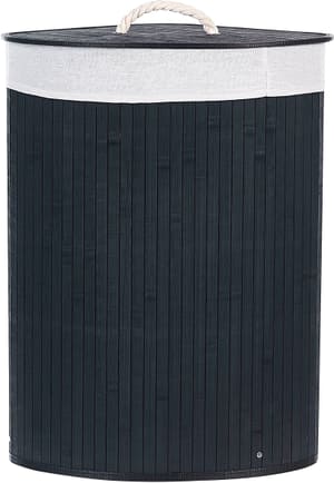 Cesta legno di bambù nero e bianco 60 cm MATARA