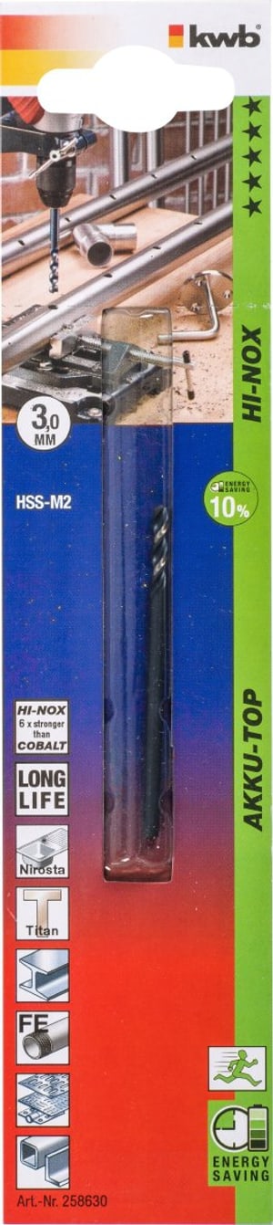 Hi-Nox HSS M2, ø 3.0 mm