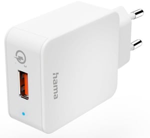 67 / 5.000ÜbersetzungsergebnisseÜbersetzungCaricabatterie rapido "Qualcomm® Quick Charge™ 3.0", USB-A, 19,5 W, bianco