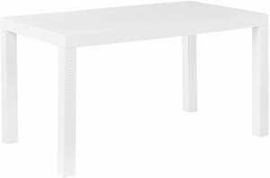Table de jardin blanche 140 x 80 cm FOSSANO