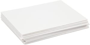 Moosgummi-Set Schaumstoffplatten A4 10 Stück, Weiss