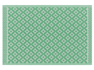 Tapis extérieur au motif géométrique vert clair 120 x 180 cm THANE
