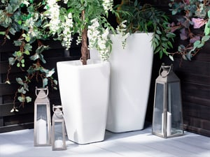 Vaso per piante in color bianco lucido MODI 40x40x76