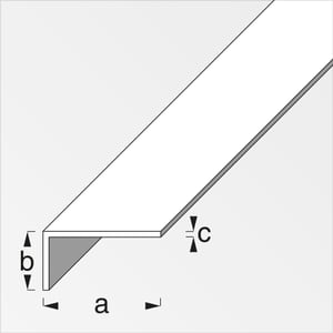 Winkel-Profil ungleichschenklig 2 x 30 x 20 mm silberfarben 2 m