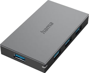USB-Hub, 4 Ports, USB 3.0, Schnellladen, inkl. Kabel und Netzteil