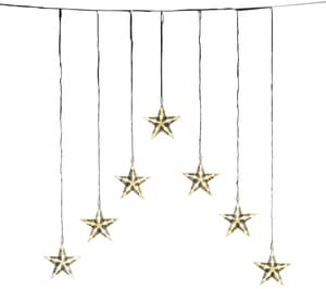 LED Lichtervorhang mit 7 Sternen
