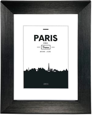 Portafoto in plastica „Paris“, nero, 10 x 15 cm