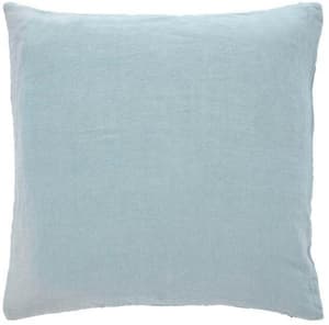Cuscino in lino 50 cm x 50 cm, azzurro