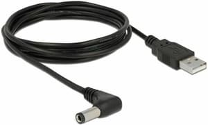 Câble électrique USB Bouchon creux 5.5/2.5mm USB A - Spécial 1.5 m