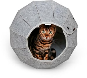 Caverne pour chats en forme de boule