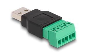 2.0 USB-A Stecker - Terminalblock