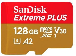 microSDXC Extreme Plus 128GB (R200MB/s)