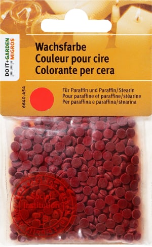 Wachsfarbe,Rot,