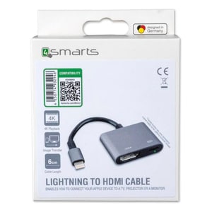 Adaptateur Eclairage - HDMI, support 4K Lightning - HDMI