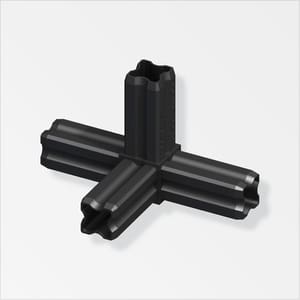 Winkel-Verbinder 23.5mm 90° PA schwarz