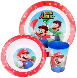Super Mario - Set di stoviglie da 3 pezzi