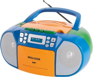 P-210 DAB+ CD-Radio – blu / arancia / verde