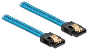 SATA-Kabel UV Leuchteffekt blau 20 cm