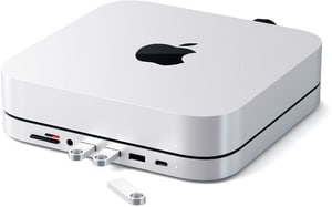 Hub e supporto in alluminio USB-C per Mac Mini