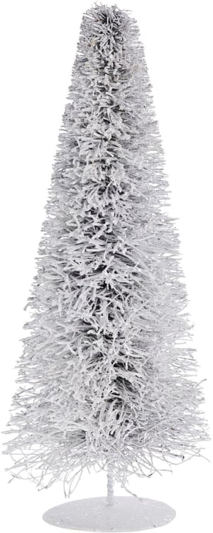 Sapin de Noël décoratif Alivia 40 cm, blanc