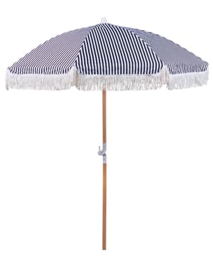 Parasol de jardin  150 cm noir et blanc MONDELLO