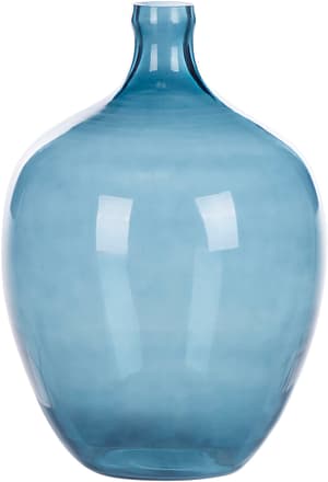 Dekovase Glas blau 39 cm ROTI