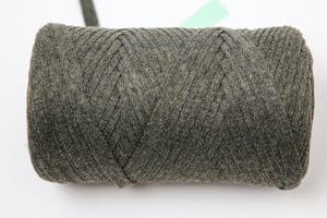 Ribbon Pura khaki, Lalana fil à ruban pour crochet, tricot, nouage &amp; projets macramé, couleur terre, env. 8 x 1 mm x 95 m, env. 200 g, 1 écheveau