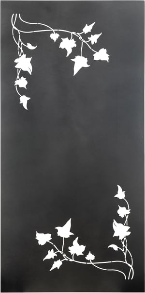 Paravent «Hedera», 200 x 100 cm, anthracite