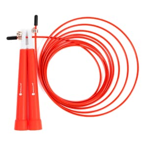 Corda per saltare in plastica 180cm regolabile + borsa | Rosso