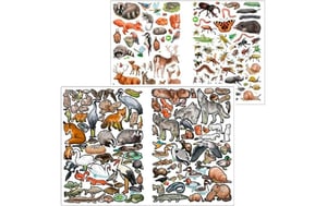 Stickerbuch Wild Forest mit 282 Sticker, 24 Seiten