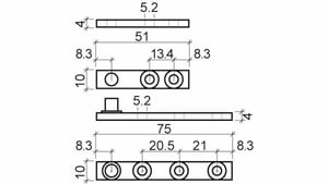 Pivots d'armoires OK-LINE