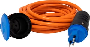Câble de chantier pour utilisation à l’extérieur, système de connexion CH IP55, prise T13, fiche T13, câble 5m AT-N07V3V3-F 3G1,5, orange