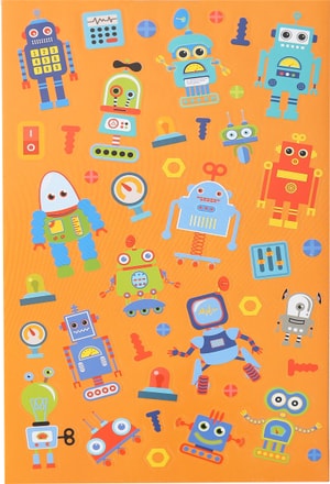 Stickerbook, Robots, 6 feuillet