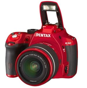 Pentax K-50 rouge 18-55mm WR + 50-200mm