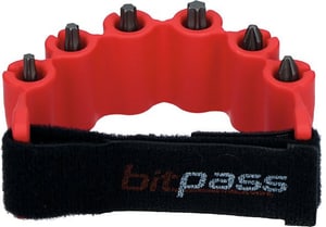 Support pour embouts magnétique BITPASS rouge incl. 6 embouts