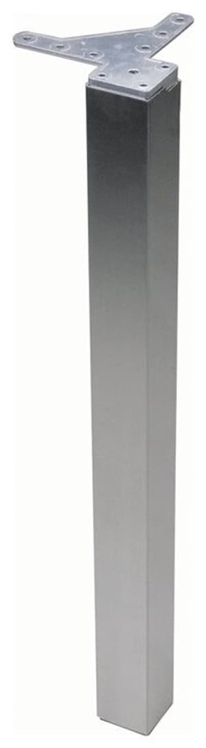 Pieds de table 60/60 mm, Weissaluminium RAL 9006