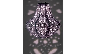 Lampion LED Solar Vase, Violett