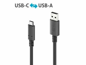 USB 3.1-Kabel 10Gbps, 15W USB A - USB C 3 m