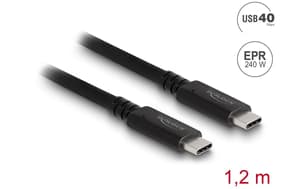 USB4-Kabel 40 Gbps koaxial USB C - USB C 1.2 m