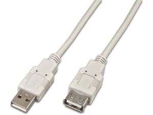 Câble de prolongation USB 2.0 USB A - USB A 1 m