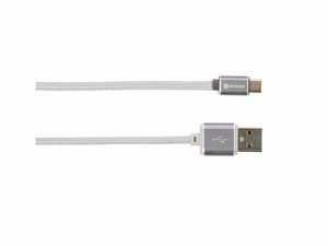 USB 2.0-Metallkabel USB A - Micro-USB B 1 m
