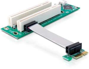 Scheda verticale PCI-E da x1 a 2 PCI a 32 bit, 9 cm