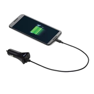 Micro-USB Car Charger USB-Ladegerät schwarz