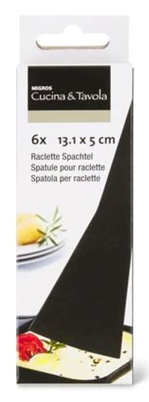 Raclette-Schaber Kunststoff 6Stk