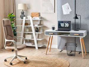 Set di mobili da ufficio bianco e grigio scuro ESCALANTE/FRISCO