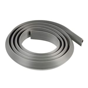 Canalina flessibile per cavi, autoadesiva, semicircolare, 180 x 3 x 1 cm, PVC