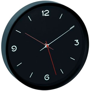 Orologio da parete analogico nero, Ø 30,9 cm