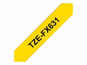 TZe-FX631 Schwarz auf Gelb