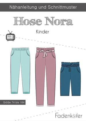 Papierschnittmuster Hose Nora