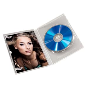 DVD-Leerhülle Standard, 5er-Pack, Transparent